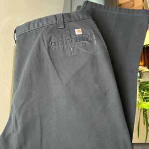 Black Chino Carhartt Pants - Men’s 50x30 Relaxed Fit